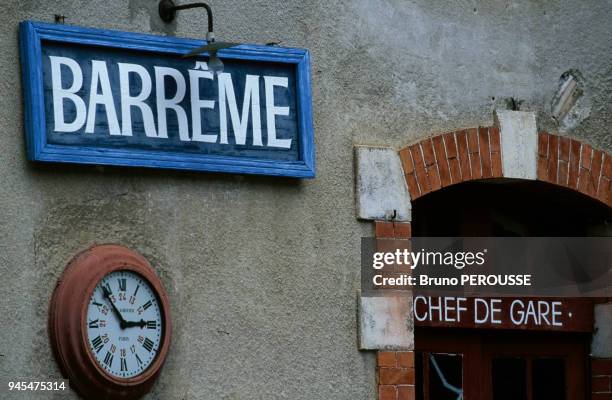Gare de Barr?me, Alpes de Haute Provence.