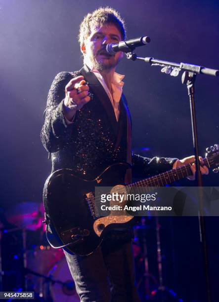 Coque Malla performs in concert at La Riviera on April 12, 2018 in Madrid, Spain.