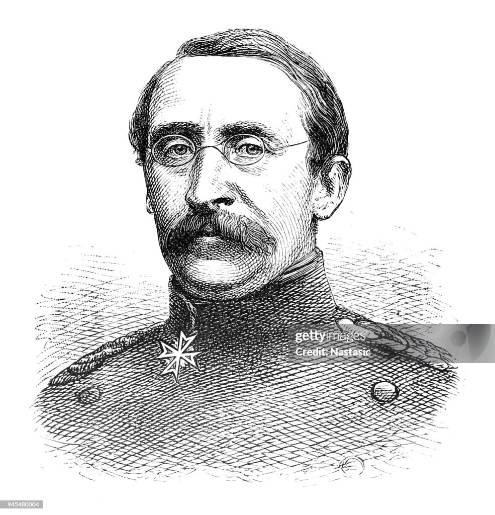 August Karl Friedrich Christian von Goeben, 1816-1880, Prussian General, Franco-Prussian War