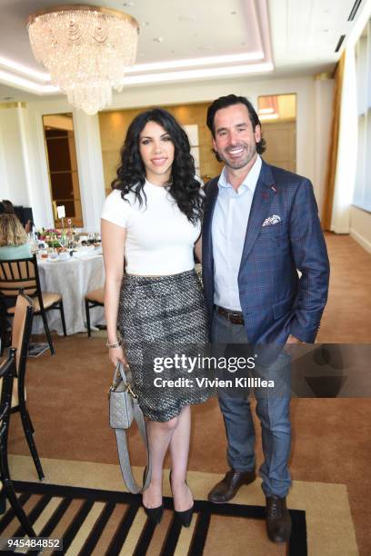 Marketing manager at Porsche Beverly Hills Ashley Kohanarieh and publisher at Modern Luxury Media Chris Gialanella attend Los Angeles Confidential...