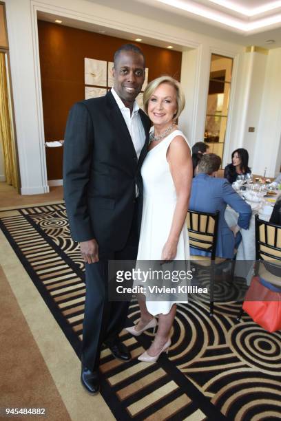 Eric Williams and Director of Sales and Marketing at Waldorf Astoria Beverly Hills Vanessa Williams attend Los Angeles Confidential magazine...