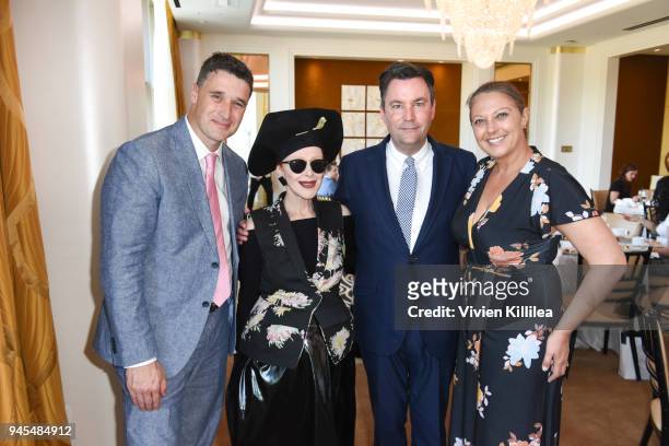 Ralf Holdenried, Valerie Sobel, George Macdonald and Mache Indelicato attend Los Angeles Confidential magazine celebrates its Women of Influence...
