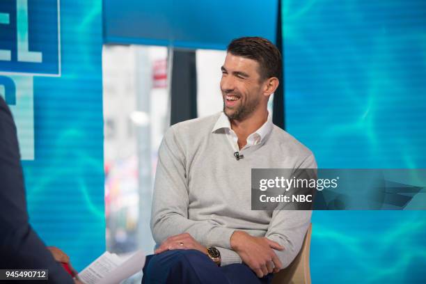 Michael Phelps on Thursday, April 12, 2018 --