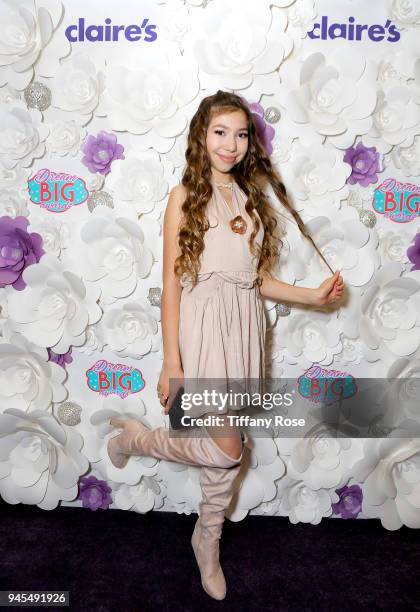 Lulu Lambros attends Claire's Dream Big Awards at the Beverly Hills Hotel on April 12, 2018 in Beverly Hills, California.