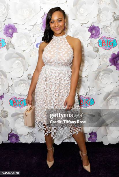 Nia Sioux attends Claire's Dream Big Awards at the Beverly Hills Hotel on April 12, 2018 in Beverly Hills, California.