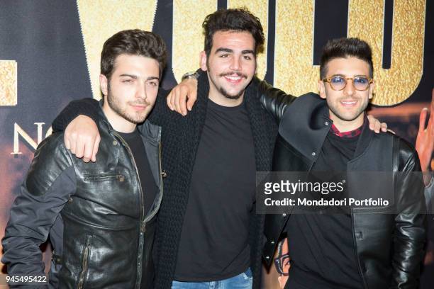 Press conference of presentation of the new concert tour Notte magica by Il Volo . Milan, Italy. 4th May 2017