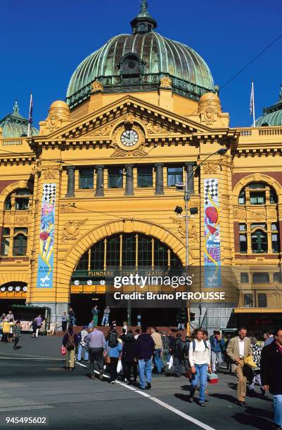 FLINDERS STREET STATION, MELBOURNE, AUSTRALIE.