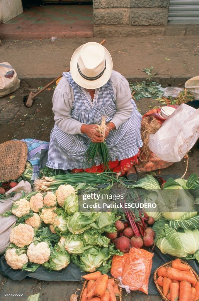 MARCHE DE CUENCA, PROVINCE DE L'AZUAY, EQUATEUR