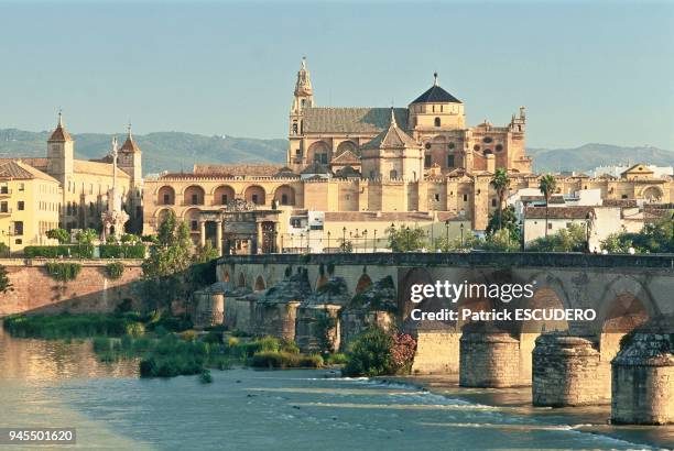 Le Pont Romain qui surplombe le fleuve Quadalquivir et la Mezquita, aussi appel?e la mosqu?e-cath?drale.