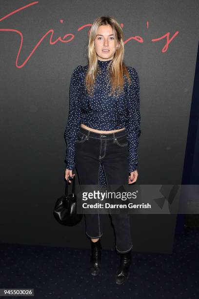Camille Charriere attends as Giorgio Armani hosts trunk show at the Giorgio's London event to celebrate the opening of the new Giorgio Armani and...