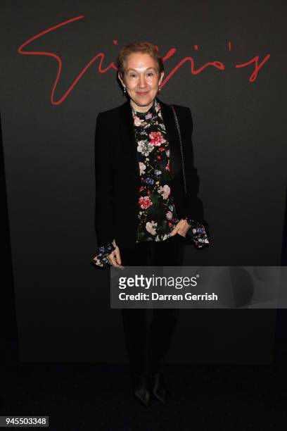 Justine Picardie attends as Giorgio Armani hosts trunk show at the Giorgio's London event to celebrate the opening of the new Giorgio Armani and...