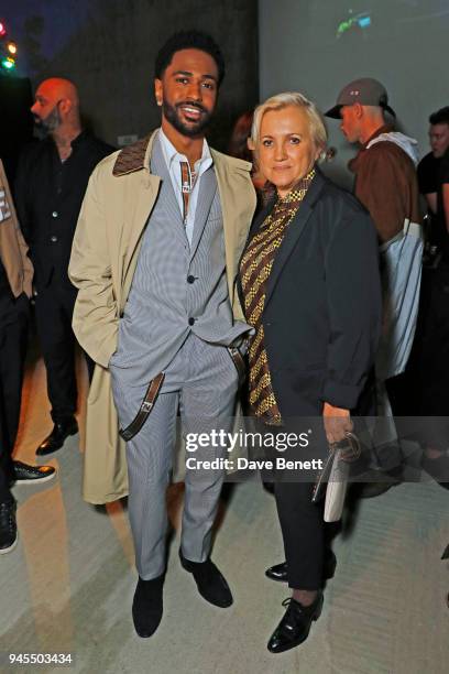 Big Sean and Silvia Venturini Fendi attend the FENDI FF Reloaded Experience on April 12, 2018 in London, England.