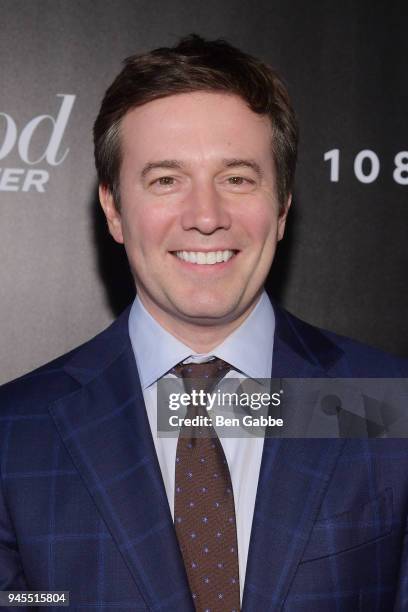 Jeff Glor attends The Hollywood Reporter's Most Powerful People In Media 2018 at The Pool on April 12, 2018 in New York City.