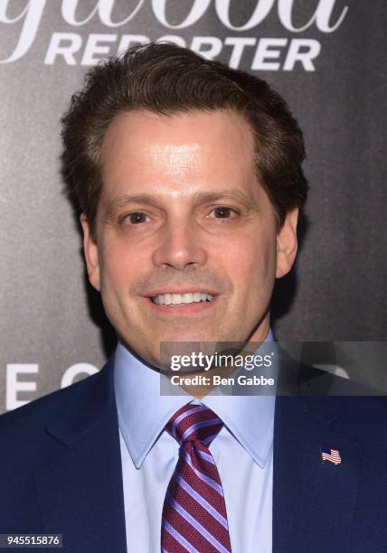 Anthony Scaramucci attends The Hollywood Reporter's Most Powerful People In Media 2018 at The Pool on April 12, 2018 in New York City.