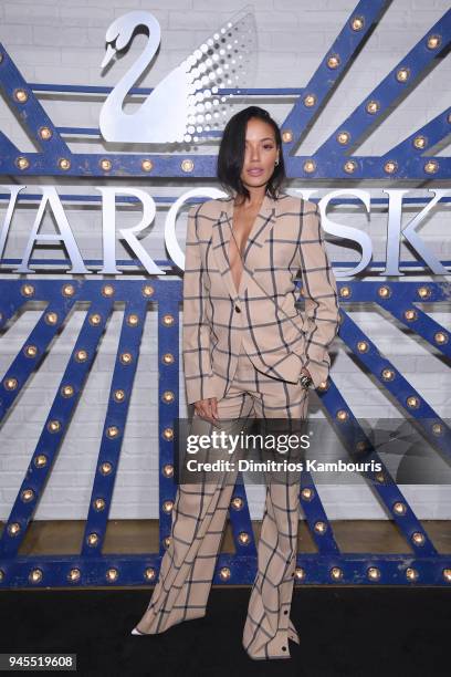 Model Selita Ebanks attends Swarovskis Times Square Celebration at Hudson Mercantile, honoring the brands most recent store opening in New York City,...