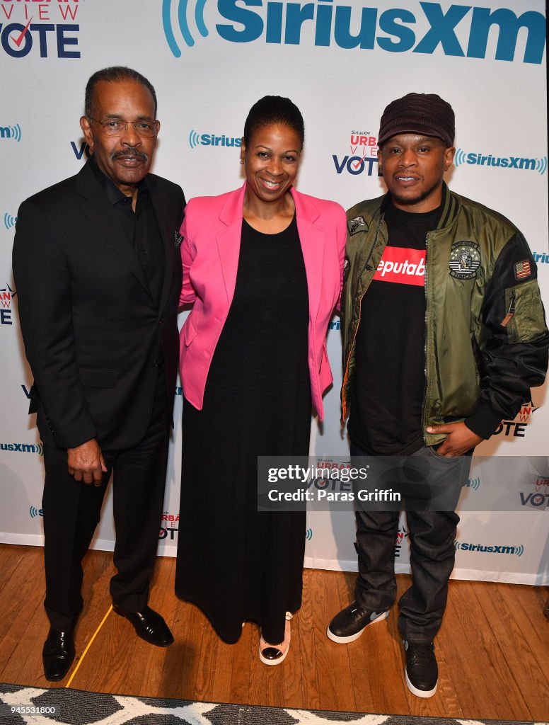 SiriusXM's "Urban View Vote" Featuring SiriusXM's Karen Hunter, Joe Madison, And Sway Calloway