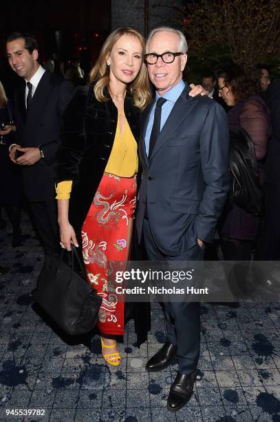 Tommy Hilfiger and Dee Ocleppo attend The Hollywood Reporter's Most Powerful People In Media 2018 at The Pool on April 12, 2018 in New York City.