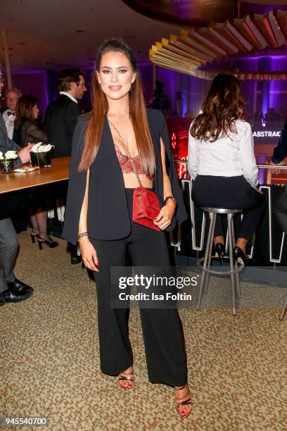 Bachelorette Jessica Paszka during the Echo Award after show party at Palais am Funkturm on April 12, 2018 in Berlin, Germany.