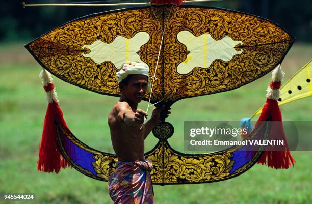 Kota Bharu ou cerf-volant, Malaisie.