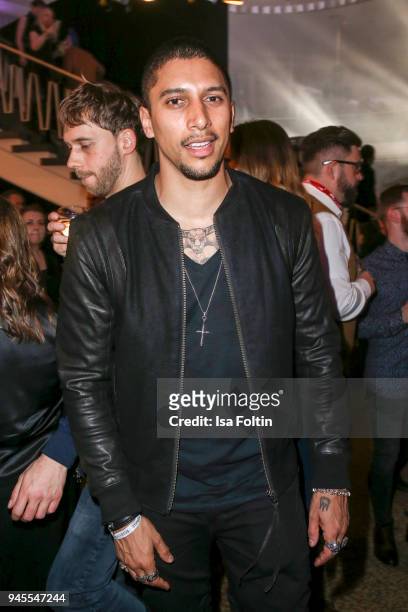 German singer Andreas Bourani during the Echo Award after show party at Palais am Funkturm on April 12, 2018 in Berlin, Germany.