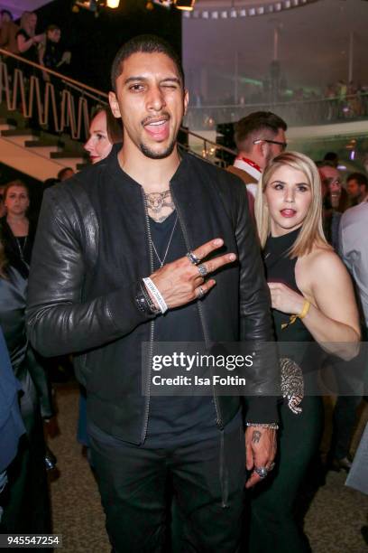 German singer Andreas Bourani during the Echo Award after show party at Palais am Funkturm on April 12, 2018 in Berlin, Germany.