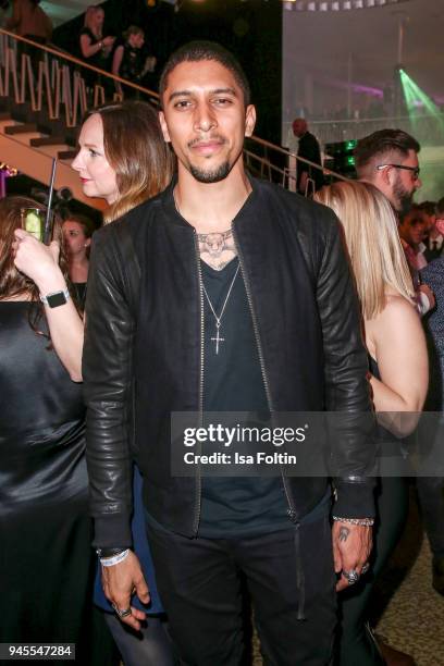 German singer Andreas Bourani during the Echo Award after show party at Palais am Funkturm on April 12, 2018 in Berlin, Germany.