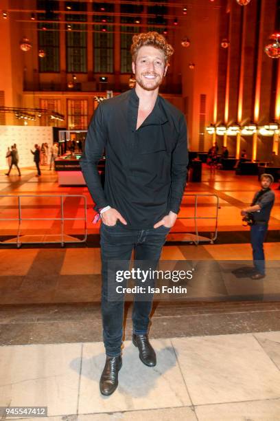 German actor Daniel Donskoy during the Echo Award after show party at Palais am Funkturm on April 12, 2018 in Berlin, Germany.