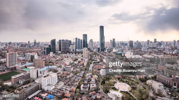 downtown tianjin,china. - tianjin stock pictures, royalty-free photos & images