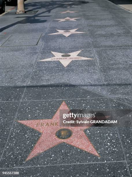 The Walk of Fame on Hollywood Boulevard honors those who have marked the movie, music and theatre industries with marble stars inlaid in the...