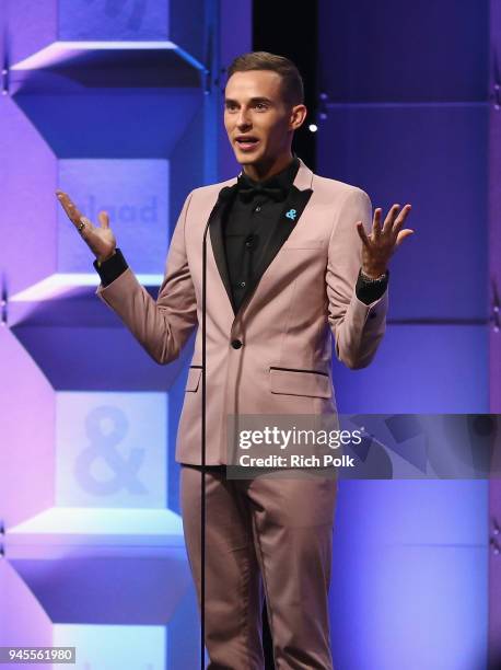 Adam Rippon celebrates achievements in LGBTQ community at the 29th Annual GLAAD Media Awards Los Angeles, in partnership with LGBTQ ally, Ketel One...