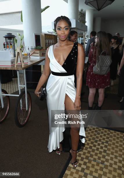 Nafessa Williams experiencing the Ketel Market at the 29th Annual GLAAD Media Awards Los Angeles, in partnership with LGBTQ ally, Ketel One...