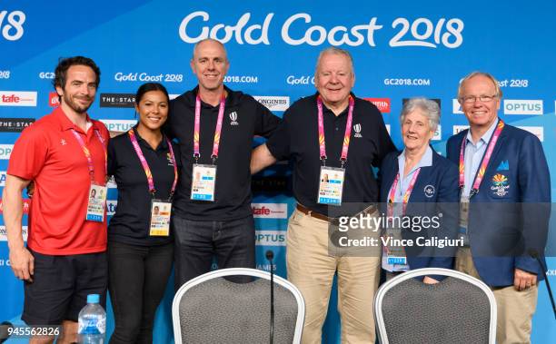 Colin Gregor, Tiana Penitani, NZ Rugby Sevens player, Mark Egan, Performance Director World Rugby, Bill Beaumont, Former Rugby Union player, Louise...