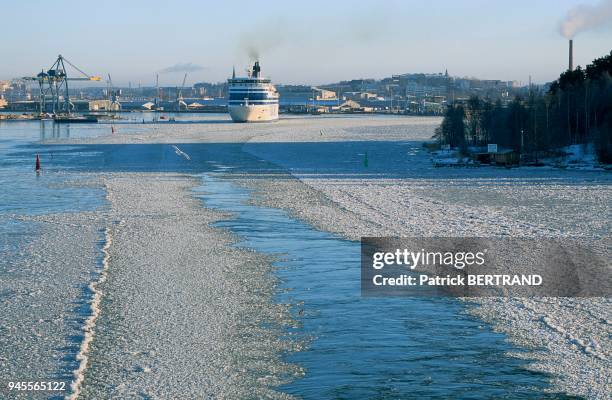 Bateau de Plaisance, Port de Turku, Scandinavie, Finlande.