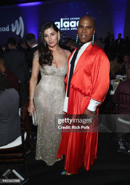 Trace Lysette and Miss Lawrence celebrate achievements in LGBTQ community at the 29th Annual GLAAD Media Awards Los Angeles, in partnership with...