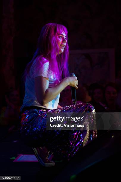 Girli, otherwise known as Milly Toomey, performs at the Deaf Institute on April 8, 2018 in Manchester, England.