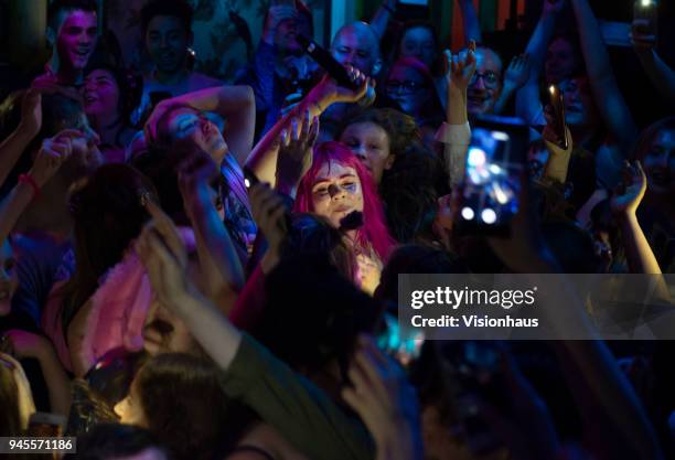 Girli, otherwise known as Milly Toomey, performs at the Deaf Institute on April 8, 2018 in Manchester, England.