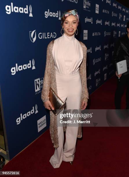 Blair Imani attends the 29th Annual GLAAD Media Awards at The Beverly Hilton Hotel on April 12, 2018 in Beverly Hills, California.