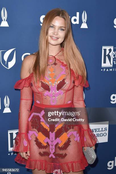 Jennifer Akerman attends the 29th Annual GLAAD Media Awards - Arrivals at The Beverly Hilton Hotel on April 12, 2018 in Beverly Hills, California.