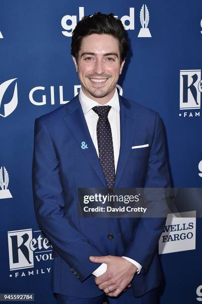 Ben Feldman attends the 29th Annual GLAAD Media Awards - Arrivals at The Beverly Hilton Hotel on April 12, 2018 in Beverly Hills, California.