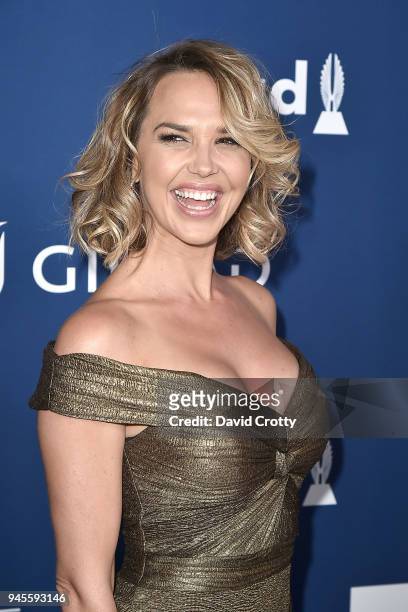 Arielle Kebbel attends the 29th Annual GLAAD Media Awards - Arrivals at The Beverly Hilton Hotel on April 12, 2018 in Beverly Hills, California.