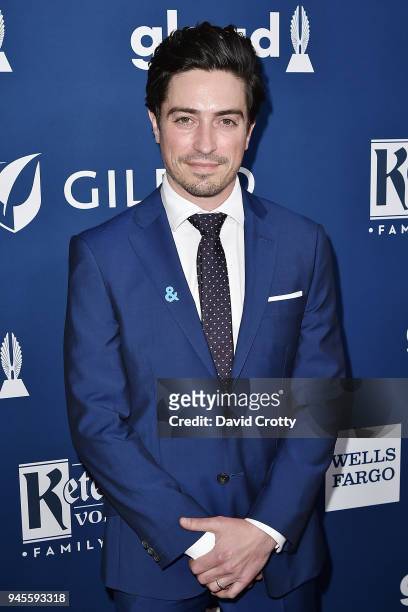 Ben Feldman attends the 29th Annual GLAAD Media Awards - Arrivals at The Beverly Hilton Hotel on April 12, 2018 in Beverly Hills, California.