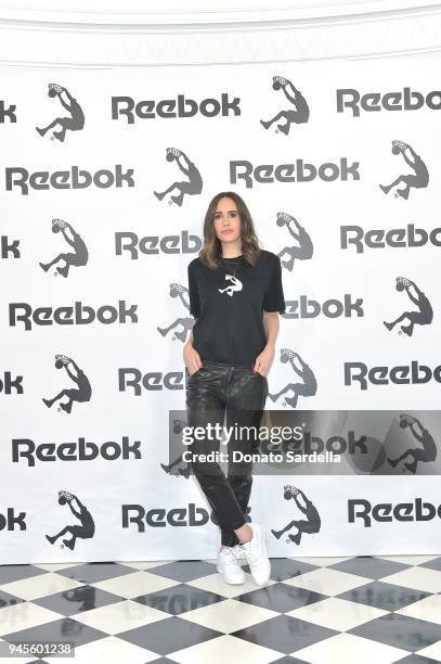 Louise Roe attends an event celebrating Reebok and Victoria Beckham celebrate their partnership. Special guest Shaquille O'Neal officially welcomes...