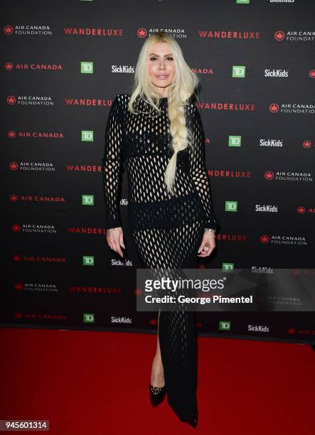 Sylvia Mantella attends Wanderluxe benefiting Air Canada And SickKids Foundationon held at Rebel on April 12, 2018 in Toronto, Canada.