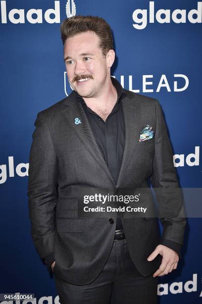 Zeke Smith attends the 29th Annual GLAAD Media Awards - Arrivals at The Beverly Hilton Hotel on April 12, 2018 in Beverly Hills, California.