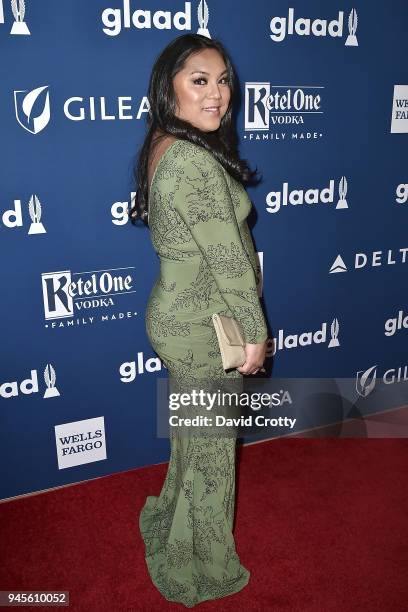Laila Ireland attends the 29th Annual GLAAD Media Awards - Arrivals at The Beverly Hilton Hotel on April 12, 2018 in Beverly Hills, California.