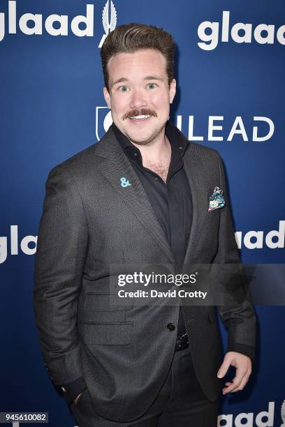 Zeke Smith attends the 29th Annual GLAAD Media Awards - Arrivals at The Beverly Hilton Hotel on April 12, 2018 in Beverly Hills, California.