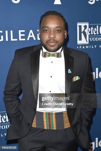 El Cook attends the 29th Annual GLAAD Media Awards - Arrivals at The Beverly Hilton Hotel on April 12, 2018 in Beverly Hills, California.