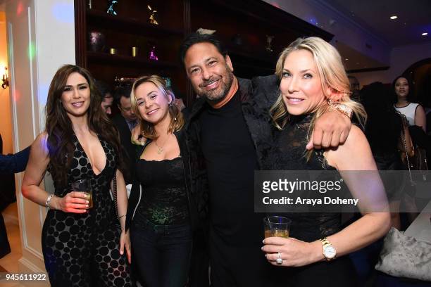 Mila Scharg, Madison Pappas, Nile Niami and Jenny Mandel attend John Travolta & Victorino Noval Honor Oscar Generale and the Cast of "Moose" & "Speed...