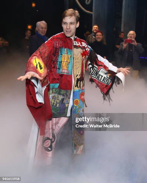 Brendon Stimson, from 'Mean Girls', during the Actors' Equity Broadway Opening Night Gypsy Robe Ceremony honoring Jess LeProtto for 'Carousel' at the...
