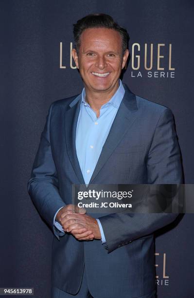 Producer Mark Burnett attends the screening of Telemundo's 'Luis Miguel La Serie' at a Private Residence on April 12, 2018 in Beverly Hills,...